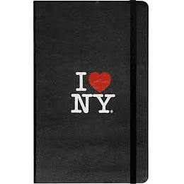 Limited Notebook I Love Ny T Dura Large Negro De Rayas