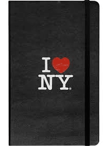 Limited Notebook I Love Ny T Dura Large Negro De Rayas 1