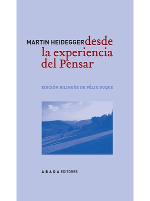 Desde La Experiencia Del Pensar Edicion Bilingue