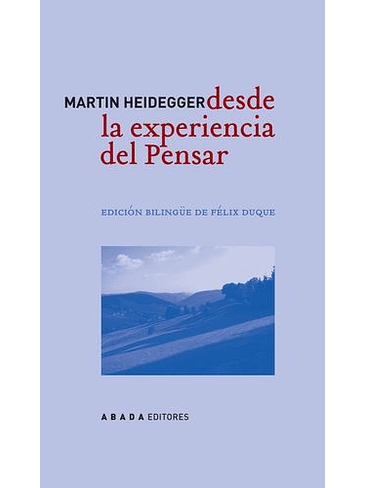 Desde La Experiencia Del Pensar Edicion Bilingue 1