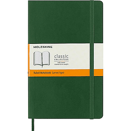 Notebook Tapa Blanda Large Verde Mirto De Rayas