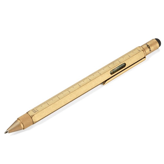 Troika Construction Pen Pip20 Multi-tool Ballpoint Pen Antique Brass