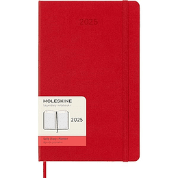 Agenda 12m 2025 Diaria Td Pocket Rojo Escarlata