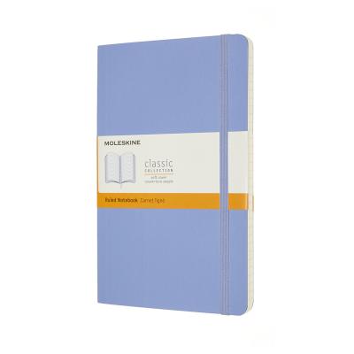 Classic Notebook Tapa Blanda Large Azul Hortensia De Rayas 1