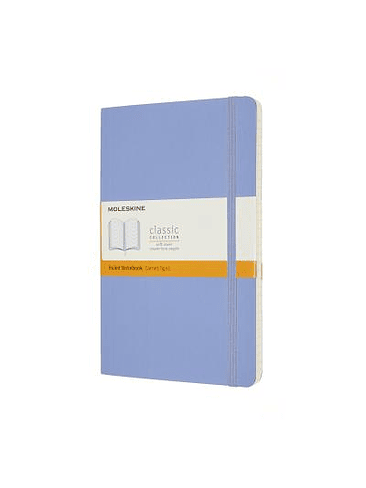 Classic Notebook Tapa Blanda Large Azul Hortensia De Rayas 1