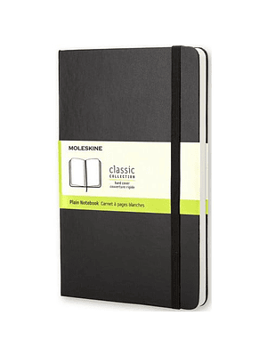 Cuaderno Clasico Mediano Negro Liso