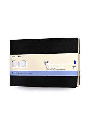 Album De Dibujo Grande Negro Tapa Blanda