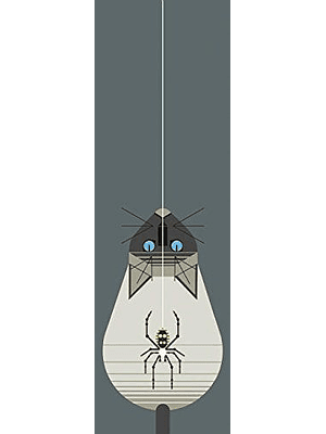 Marcapaginas Along Came A Spider Charley Harper