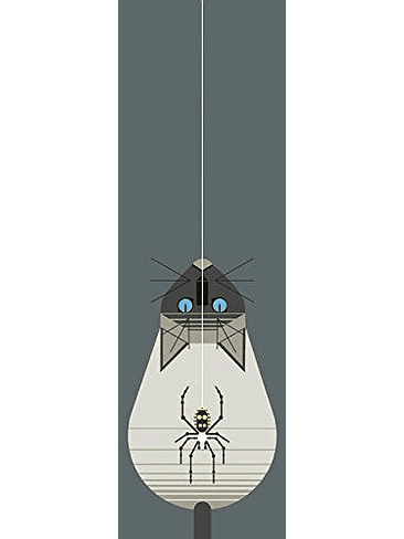 Marcapaginas Along Came A Spider Charley Harper 1