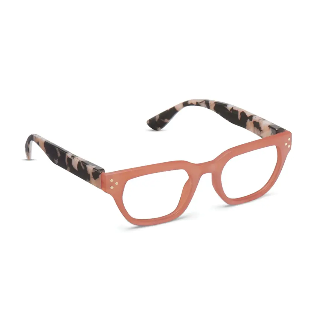 Lentes +1.0 Flora Coral Black Marble  1