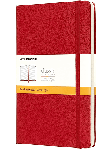 Classic Hc Large Red Ruled 1
