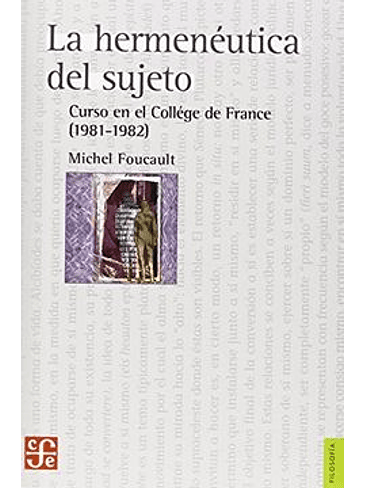 Hermeneutica Del Sujeto, La 1
