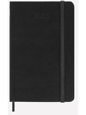 Agenda 2026 Semanal Horizontal Pocket Negra (Dt)