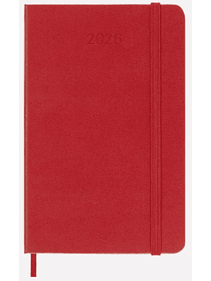 Agenda 2026 Semanal Pocket Roja Escarlata (Td)