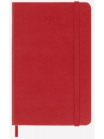 Agenda 2026 Semanal Pocket Roja Escarlata (Td) 1
