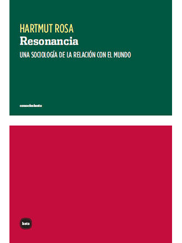 Resonancia. Una Sociologia De La Relacion Con El Mundo 1