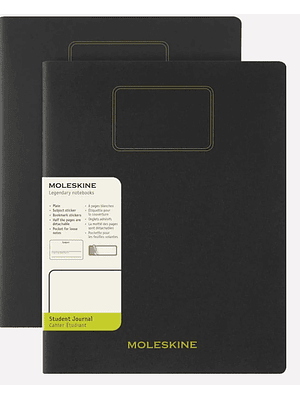 Cuaderno Estudiante - Set De 2 - Tapa Blanda - Xxl - Negro - Lisa
