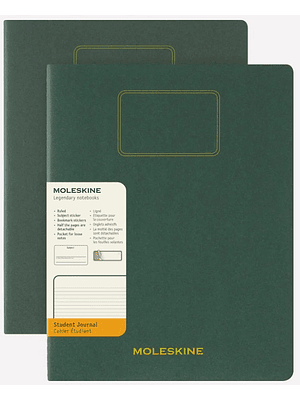 Cuaderno Estudiante - Set De 2 - Tapa Blanda - Xxl - Verde Mirto - De Rayas
