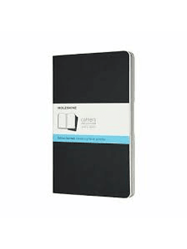 Cahier Set De 3 T. Blanda Large Negro De Puntos 1