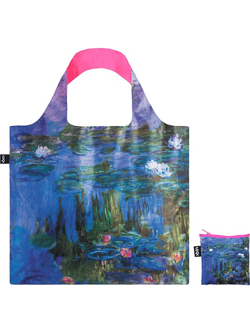 Bolsa Coleccion Museo Claude Monet Water Lillies Neon Pink 1