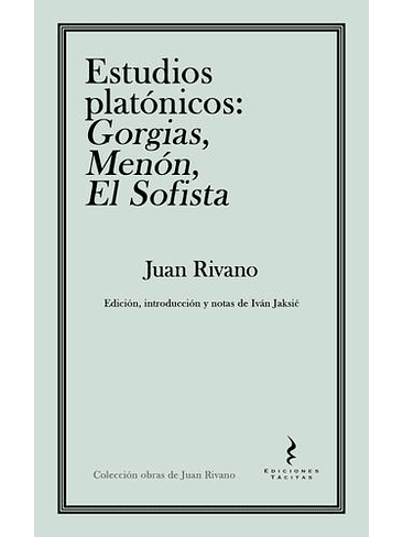 Estudios Platonicos Gorgias Menon El Sofista 1