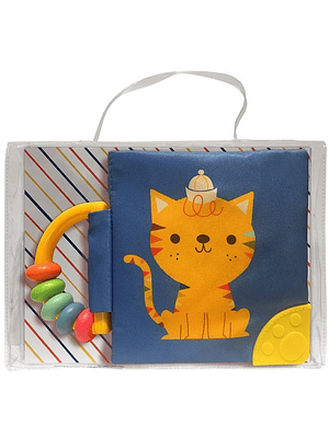 Gato Mi Libro Suave Con Sonajera