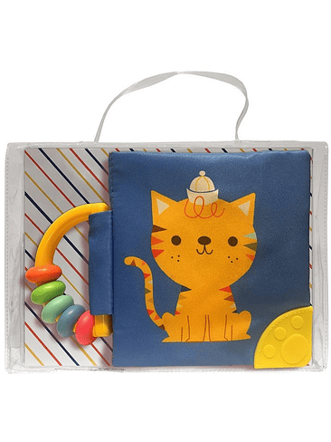 Gato Mi Libro Suave Con Sonajera 1