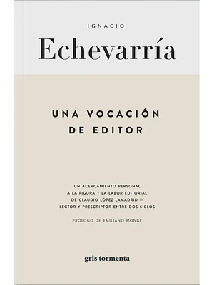 Una Vocacion De Editor