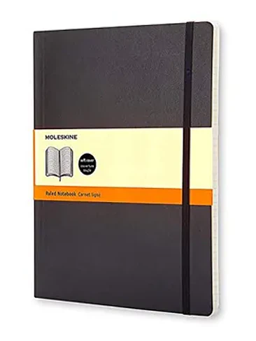 Cuaderno Clasico Xl Negro De Rayas 1