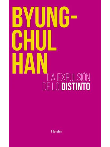 Expulsion De Lo Distinto, La 1