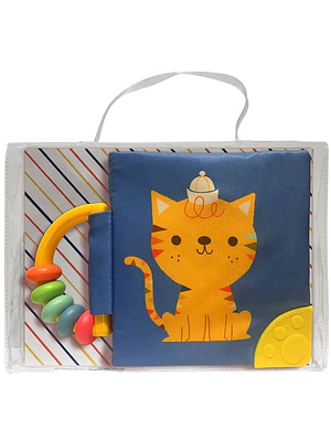 Gato Mi Libro De Tela Suave Con Sonajera