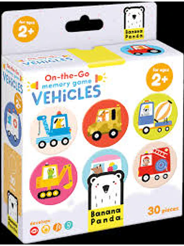 Juego De Memoria On The Go Vehicles 1