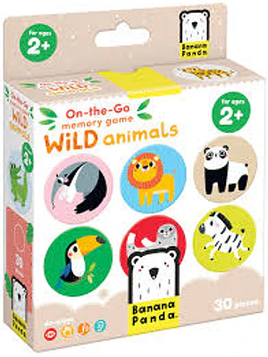 Juego De Memoria On The Go Wild Animals
