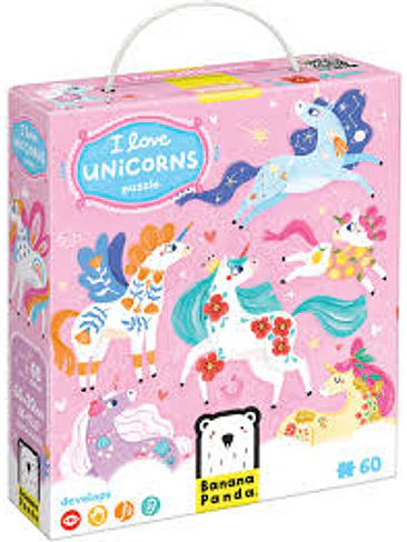 Puzzle I Love Unicorns 1