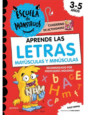 Escuela De Monstruos Cuaderno De Actividades Aprende Letras Mayusculas Y Minusculas
