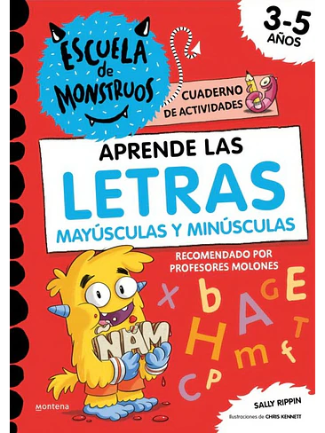 Escuela De Monstruos Cuaderno De Actividades Aprende Letras Mayusculas Y Minusculas 1