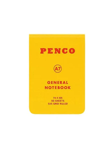 Libreta Cuadros A7 Amarillo 1