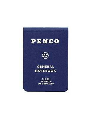 Libreta Cuadros A7 Azul