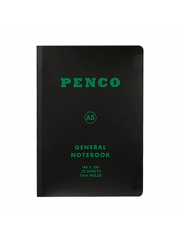 Cuaderno Lineas Penco A5 Negra 1