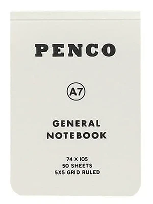 Penco Libreta Cuadros A7 Blanco