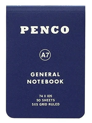 Penco Libreta Cuadros A7 Azul