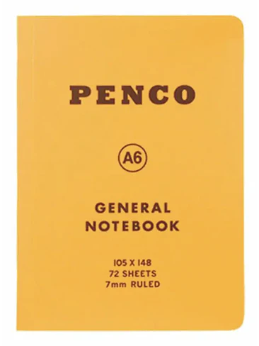 Penco Cuaderno Lineas A6 Amarillo 1