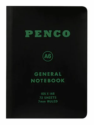 Penco Cuaderno Lineas A6 Negro