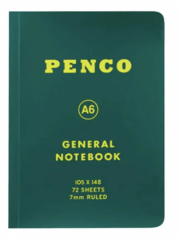 Penco Cuaderno Lineas A6 Verde  1