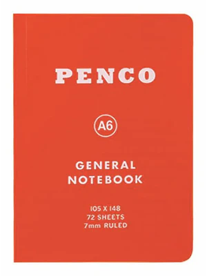 Penco Cuaderno Lineas A6 Rojo
