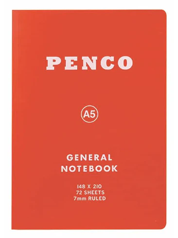 Penco Cuaderno Lineas A5 Rojo 1