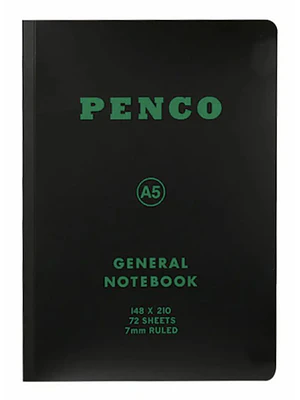 Penco Cuaderno Lineas A5 Negra