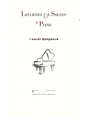 Lecciones De Solfeo Y Piano