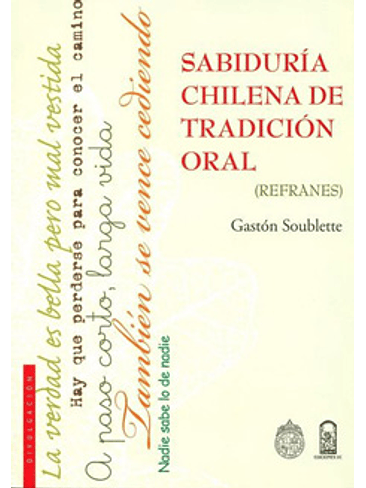 Sabiduria Chilena De Tradicion Oral Refranes 1