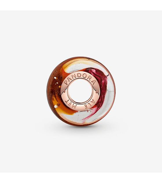 Charm Pandora Cristal de Murano Brillo del Atardecer